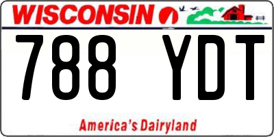 WI license plate 788YDT