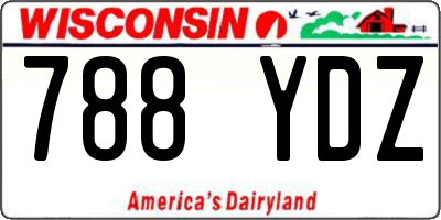 WI license plate 788YDZ