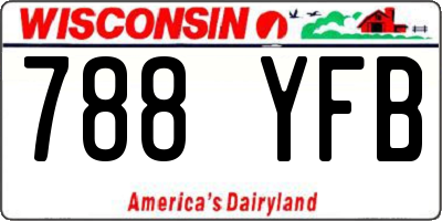 WI license plate 788YFB