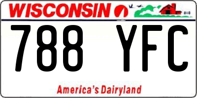 WI license plate 788YFC