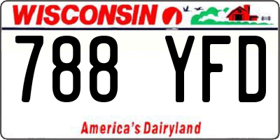 WI license plate 788YFD