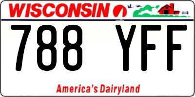 WI license plate 788YFF