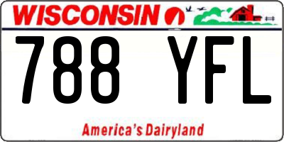 WI license plate 788YFL