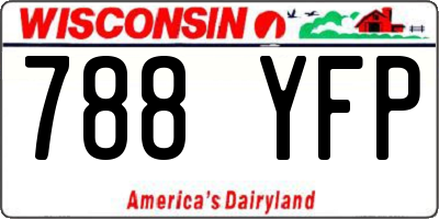 WI license plate 788YFP