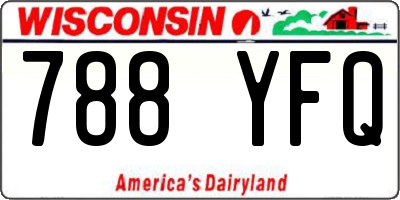 WI license plate 788YFQ