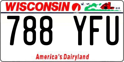 WI license plate 788YFU
