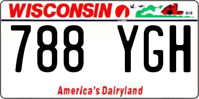 WI license plate 788YGH