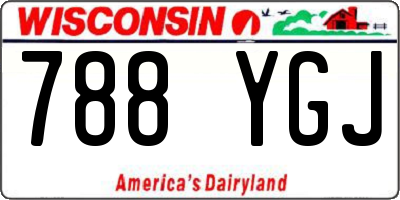 WI license plate 788YGJ