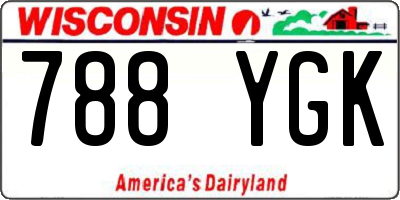 WI license plate 788YGK