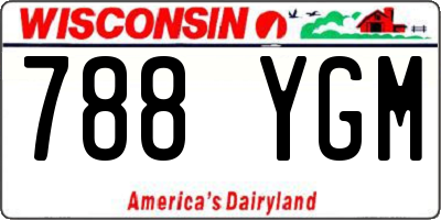 WI license plate 788YGM