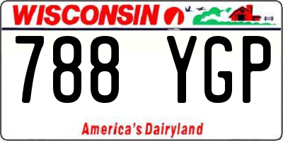 WI license plate 788YGP
