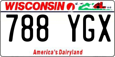 WI license plate 788YGX