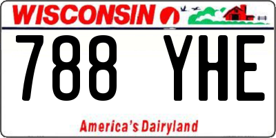 WI license plate 788YHE