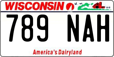 WI license plate 789NAH