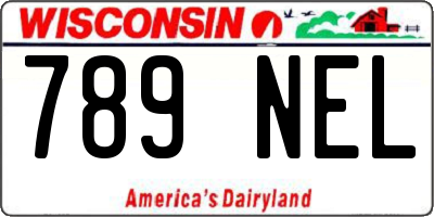 WI license plate 789NEL