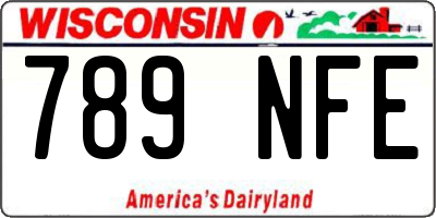 WI license plate 789NFE