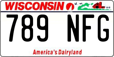 WI license plate 789NFG
