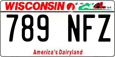 WI license plate 789NFZ