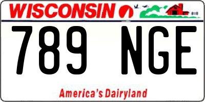 WI license plate 789NGE
