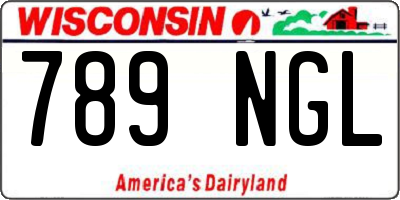 WI license plate 789NGL