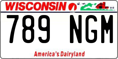 WI license plate 789NGM