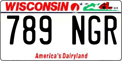 WI license plate 789NGR