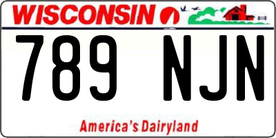 WI license plate 789NJN