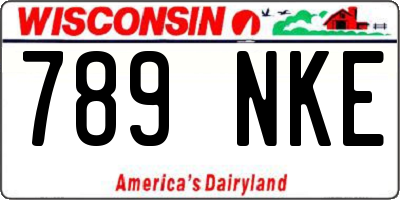 WI license plate 789NKE