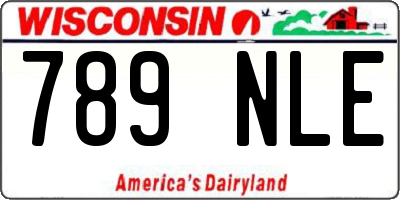 WI license plate 789NLE