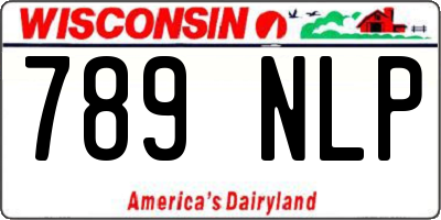 WI license plate 789NLP