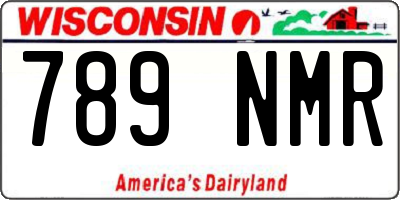 WI license plate 789NMR