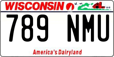 WI license plate 789NMU