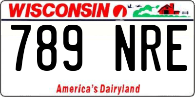WI license plate 789NRE