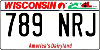 WI license plate 789NRJ