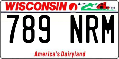 WI license plate 789NRM