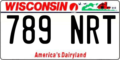 WI license plate 789NRT