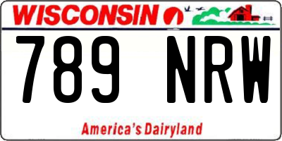 WI license plate 789NRW