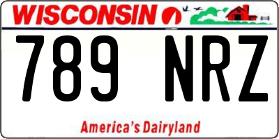 WI license plate 789NRZ