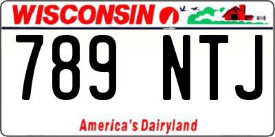 WI license plate 789NTJ