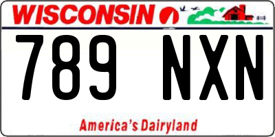 WI license plate 789NXN