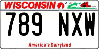 WI license plate 789NXW