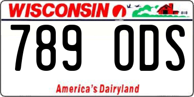 WI license plate 789ODS