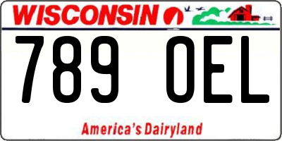 WI license plate 789OEL