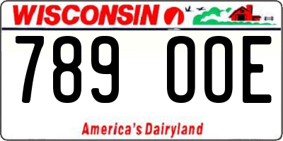 WI license plate 789OOE