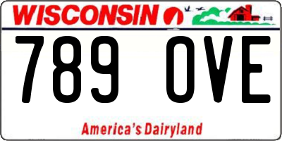 WI license plate 789OVE