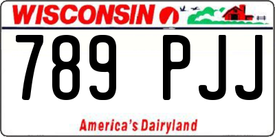 WI license plate 789PJJ