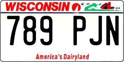 WI license plate 789PJN