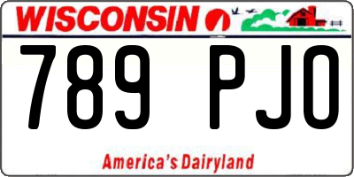 WI license plate 789PJO