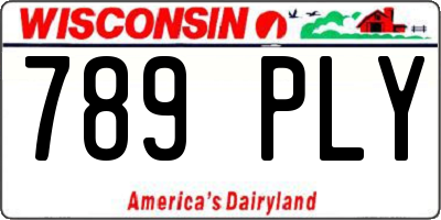 WI license plate 789PLY
