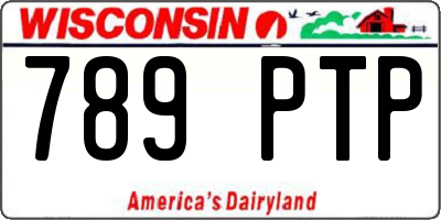 WI license plate 789PTP
